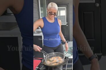 Fried Chicken Wings | Great Northern Beans | Hot Water Cornbread | Corn&Kale #cooking #food #family