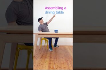 Assembling a dining table #diningtable #woodworking #furniture #handmade #carpenter #wooddesigner