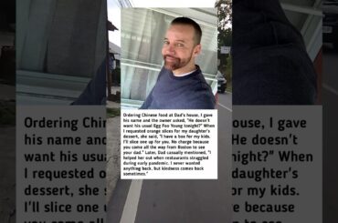Restaurant Owner Remembers Dad's Pandemic Kindness...!
