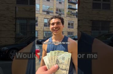 Paying strangers to cook for me in New York #cookingchallenge #cookforme #cooking #newyork