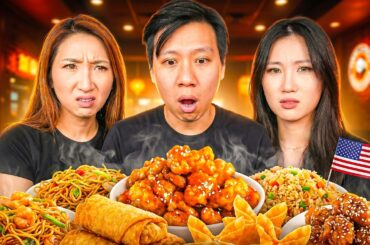 Chinese Newcomers tries American Chinese Food for the First Time!