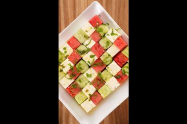 Watermelon Cucumber Feta salad