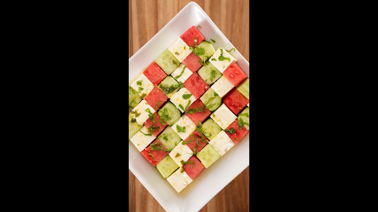 Watermelon Cucumber Feta salad Watermelon Cucumber Feta salad