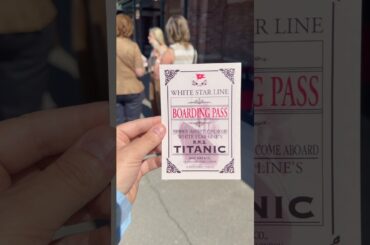 Eating first-class dinner on the Titanic in Pigeon Forge!