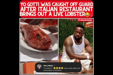 YO GOTTI WASN'T PREPARED FOR WHAT AN ITALIAN RESTAURANT PUT ON HIS TABLE!