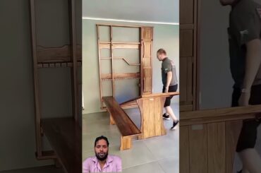 3D wall mounted dining #home #viral #diningtabledesign