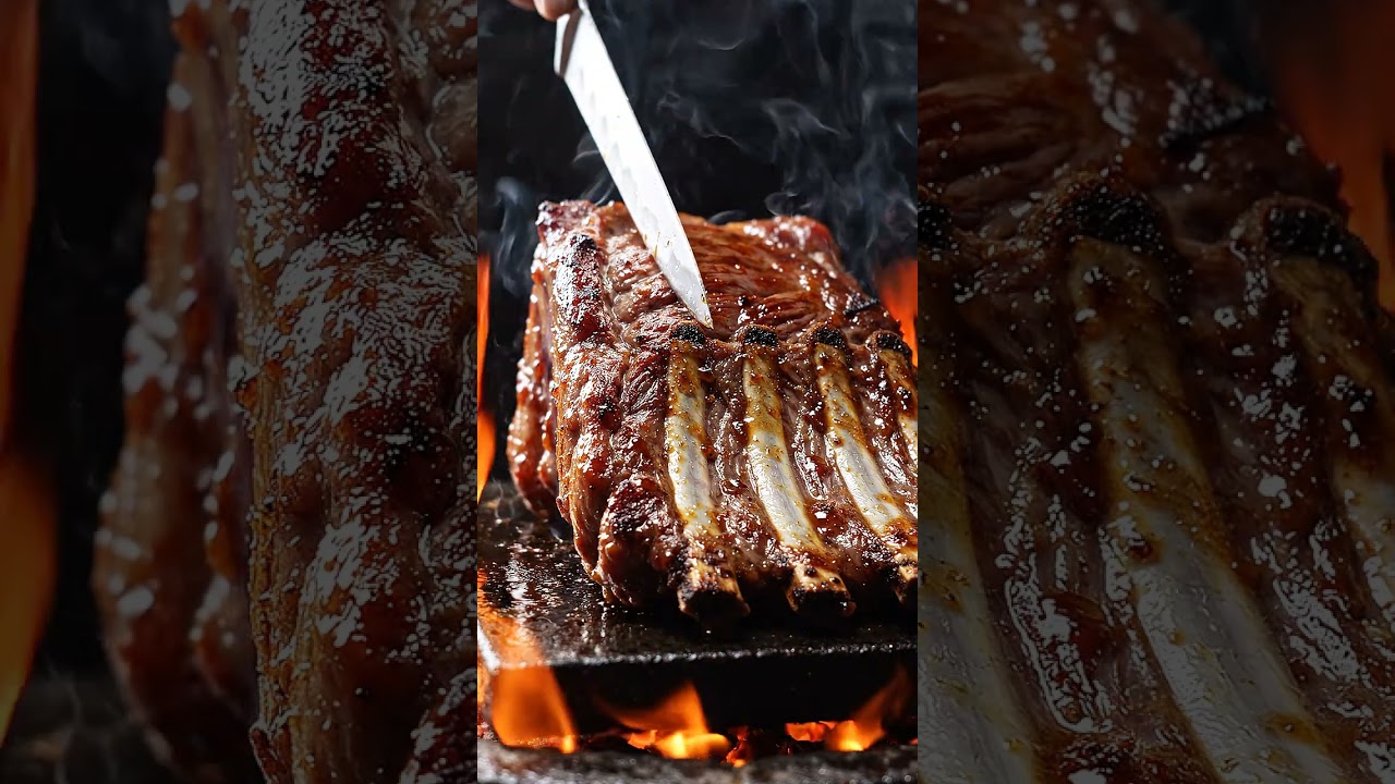Perfect Rib Slice ASMR #Shorts Perfect Rib Slice ASMR #Shorts
