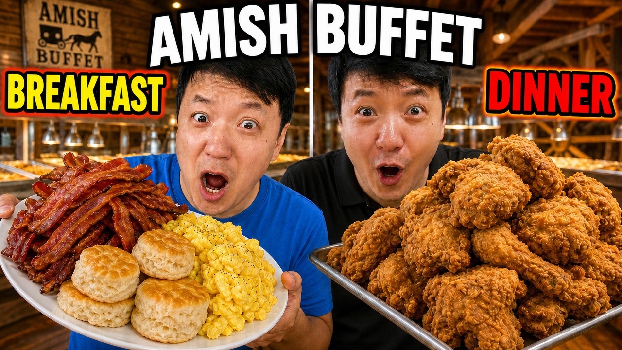 BREAKFAST vs. DINNER at America’s LARGEST All You Can Eat Amish Buffet! BREAKFAST vs. DINNER at America's LARGEST All You Can Eat Amish Buffet!