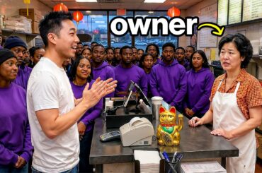 I Surprised Empty Restaurants with 100 Friends