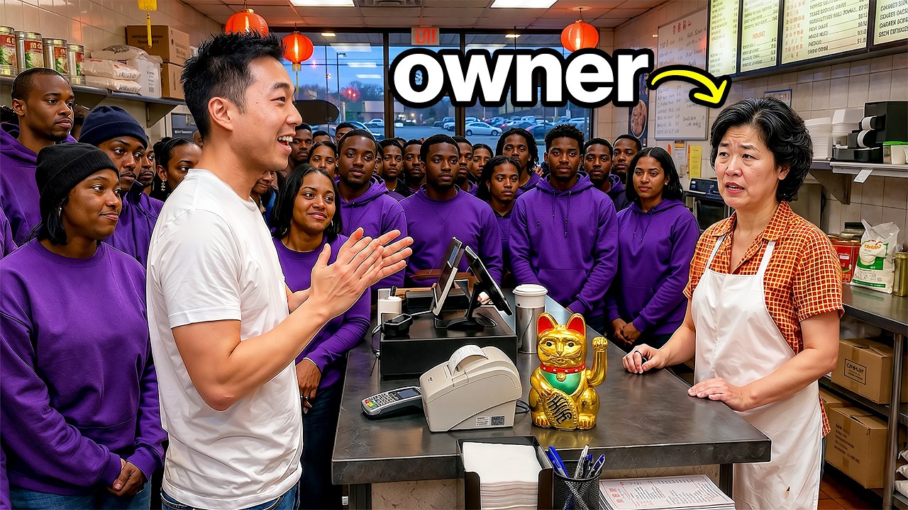 I Surprised Empty Restaurants with 100 Friends I Surprised Empty Restaurants with 100 Friends