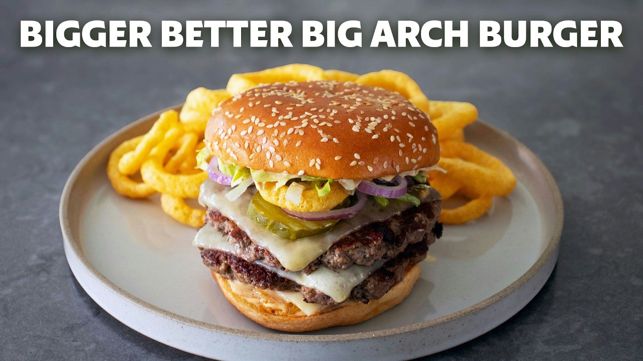 Bigger Better Big Arch Burger | Food Wishes Bigger Better Big Arch Burger | Food Wishes