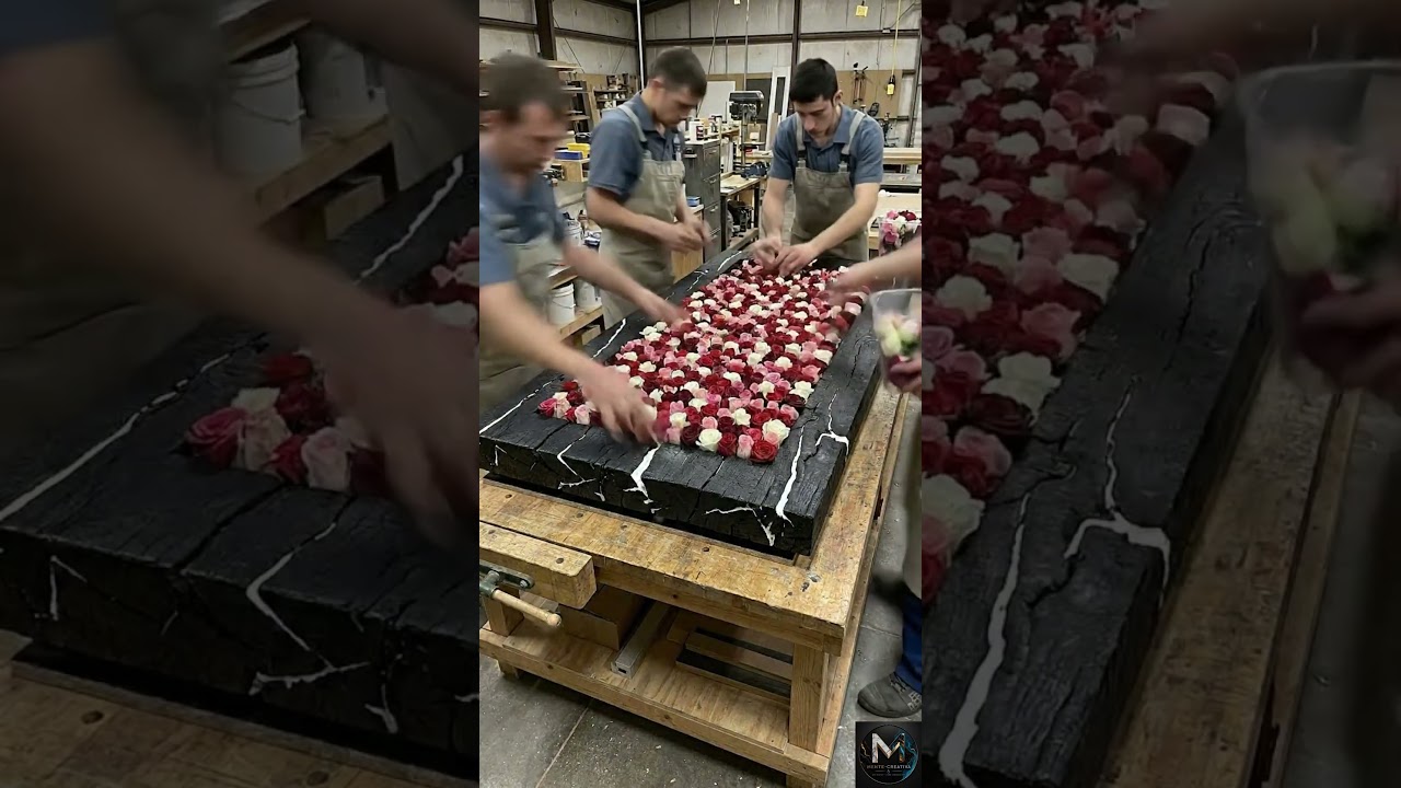 I Filled a Dining Table With Thousands of Roses and Crystal Clear Epoxy 🌹✨ #shorts #diy #tendencia I Filled a Dining Table With Thousands of Roses and Crystal Clear Epoxy 🌹✨ #shorts #diy #tendencia