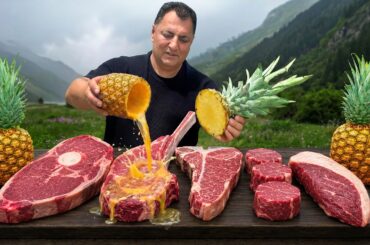 Outdoor Cooking The Juiciest Steaks with Pineapples!