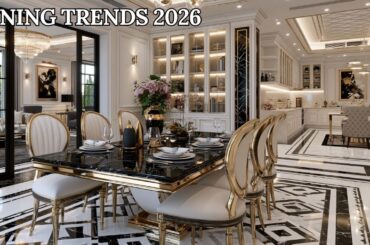 Dining Room Design Trends 2026 | Colors, Lighting & Decor Inspiration.