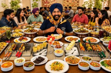 Best Luxurious Food Buffet At BARBEQUE NATION | Unlimited Food | Unlimited Indian Street Food