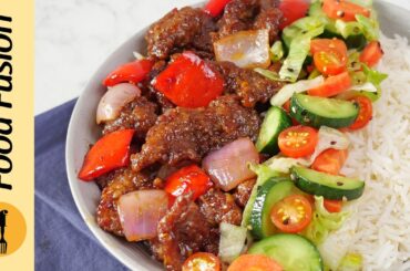 Beijing Beef Rice Bowl Recipe by Food Fusion