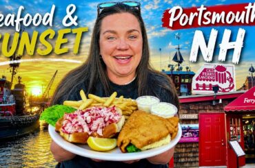 Trying Fresh New England Seafood | Waterfront Dining In Portsmouth At Famous Old Ferry Landing