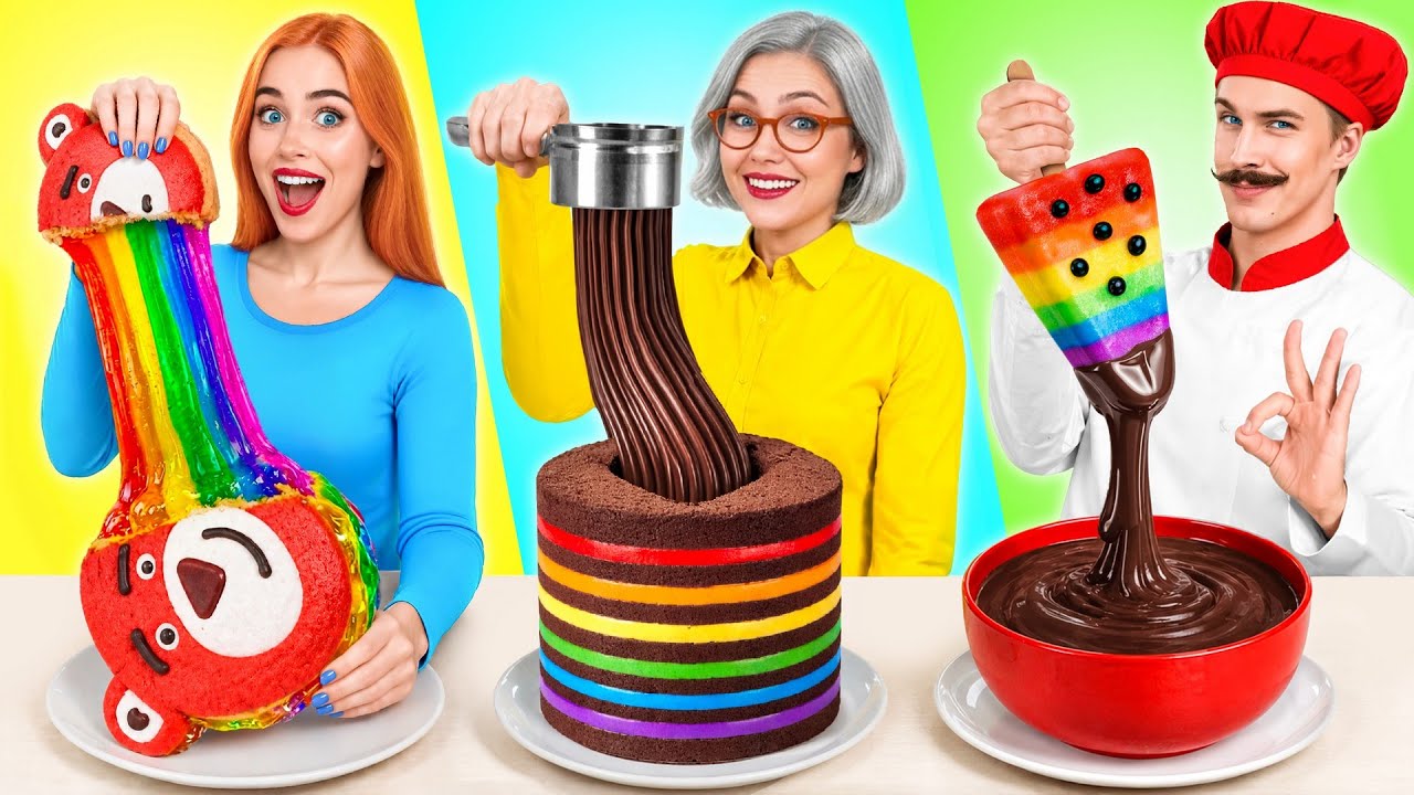 Rainbow Food Cooking Challenge | Amazing Kitchen Recipes by Multi DO Challenge Rainbow Food Cooking Challenge | Amazing Kitchen Recipes by Multi DO Challenge
