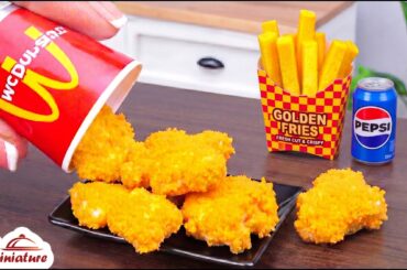 🍟 So Crunchy Mini McDonald’s Chicken Nuggets & Fries Recipe | ASMR Cooking Mini Food