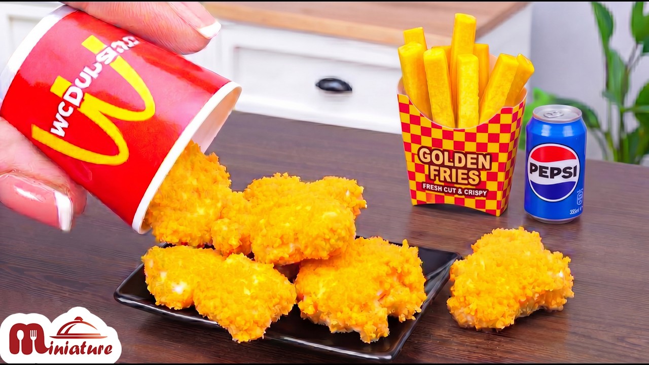 đ So Crunchy Mini McDonaldâs Chicken Nuggets & Fries Recipe | ASMR Cooking Mini Food đ So Crunchy Mini McDonaldâs Chicken Nuggets & Fries Recipe | ASMR Cooking Mini Food