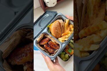 Bekal burger #shortvideo #short #shorts #cooking #recipe #bento #lunch #lunchbox #burger