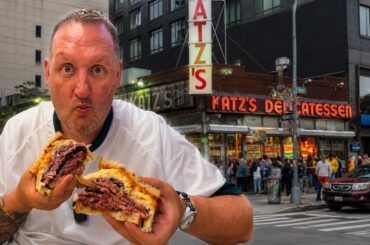 I Try The Famous Katz Deli!