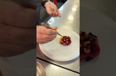 Fine Dining Plate | Beetroot, Hazelnut & Goat Cheese Fondant