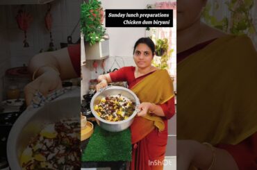 afternoon routine#lunchrecipes#chickendumbiryani#cooking#ytshorts