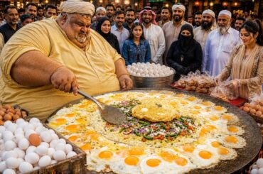 FASTEST GIANT EGG TIKKI SELLER 😱 | INCREDIBLE STREET STYLE EGG GHOTALA | PAKISTANI STREET FOOD