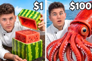$1 vs $100,000 Rare Foods