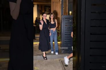 Karisma Kapoor always takes daughter Samaira along when visiting restaurant #shorts #youtubeshorts