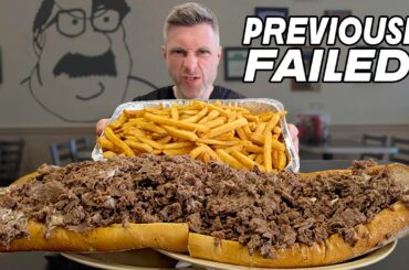 WILL I FAIL PUDGES CHEESESTEAK CHALLENGE AGAIN? TOUGHEST FOOD CHALLENGE IN AMERICA?!