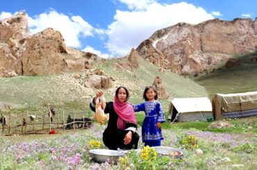 Shepherd Survival in the Highest Mountain of Afghanistan | Nomadic Family Cooking Village Style Food