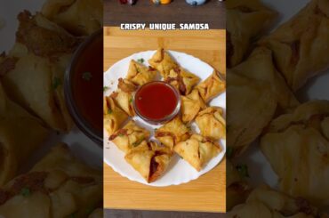 Unique samosa recipe #shorts #recipe #snacks #samosa #potato #shortsfeed #trending #viral #cooking