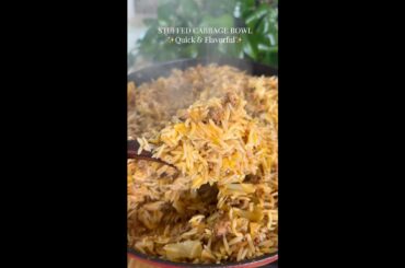 Stuffed Cabbage Bowl🥬🍚