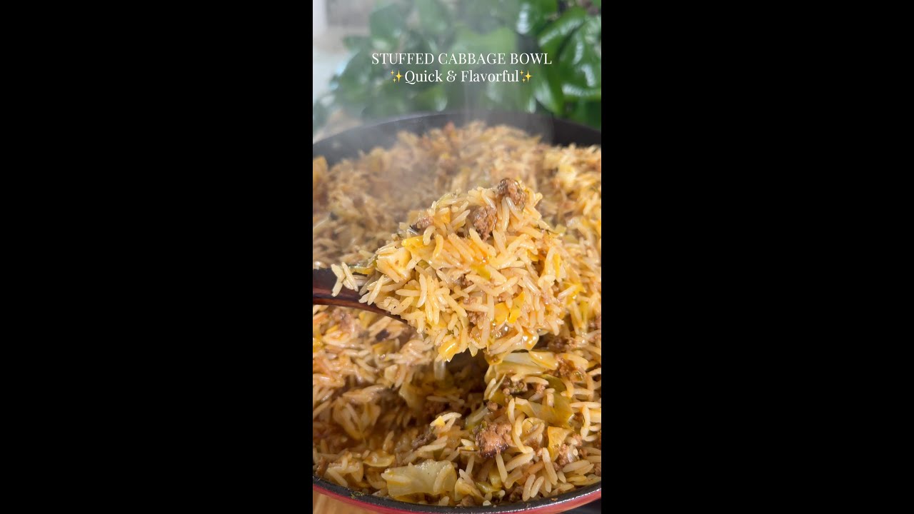 Stuffed Cabbage Bowl🥬🍚 Stuffed Cabbage Bowl🥬🍚