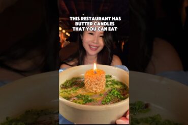 Edible Butter Candles?! - Lana Dining, Sydney CBD