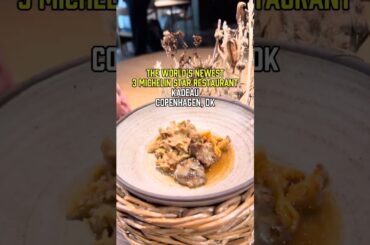 World's Newest 3 Michelin Star Restaurant: Kadeau in Copenhagen Denmark
