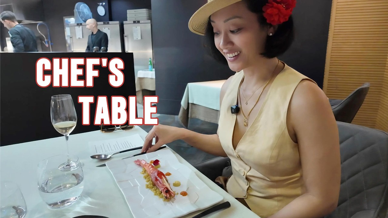 We sat at the CHEF’S TABLE of Seville’s only MICHELIN STAR RESTAURANT We sat at the CHEF'S TABLE of Seville's only MICHELIN STAR RESTAURANT