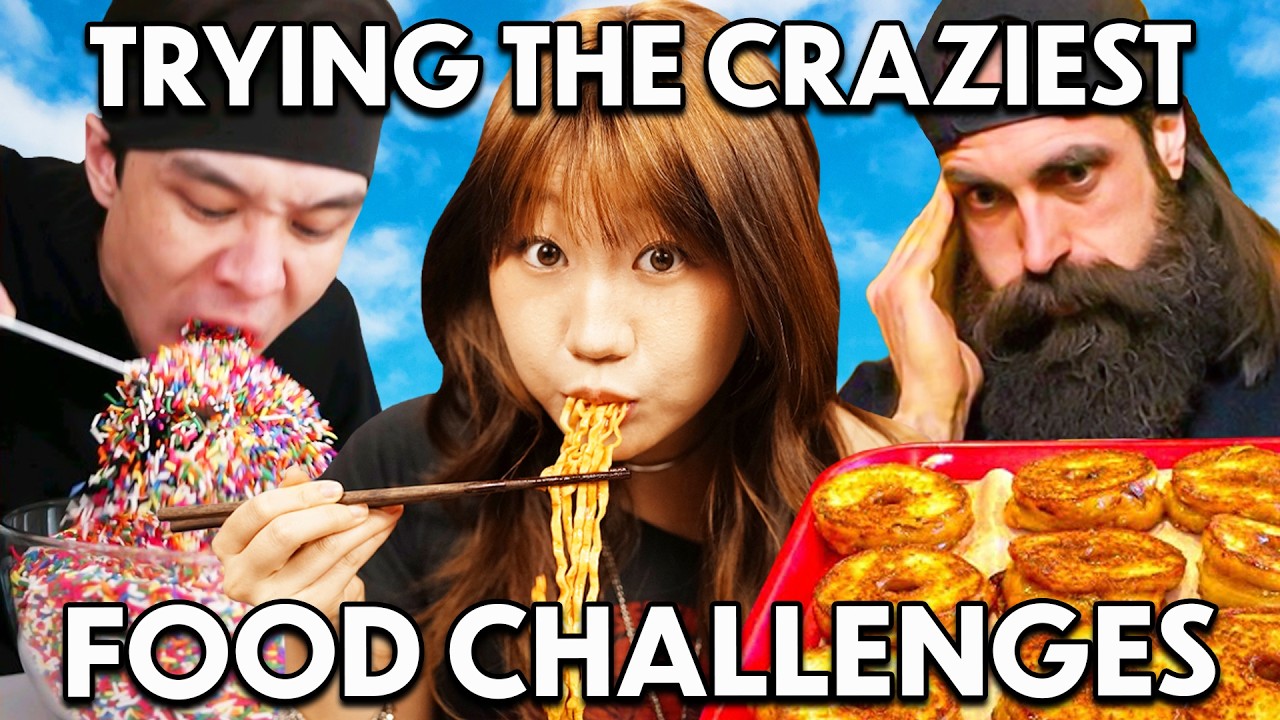 We Try The Craziest Food Challenges! We Try The Craziest Food Challenges!