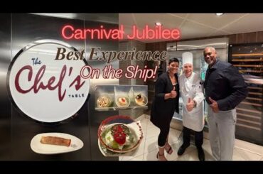 Carnival Jubilee Chef's Table|Dining Experience