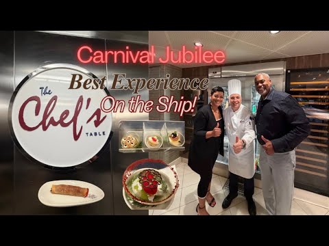 Carnival Jubilee Chef’s Table|Dining Experience