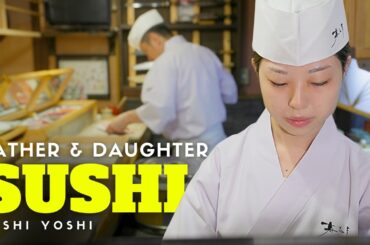 Behind the Counter at a local Japanese Father & Daughter Sushi Restaurant