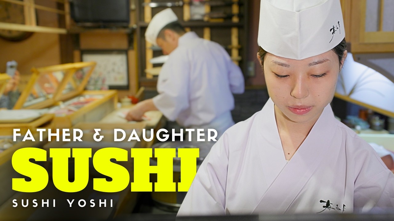 Behind the Counter at a local Japanese Father & Daughter Sushi Restaurant Behind the Counter at a local Japanese Father & Daughter Sushi Restaurant