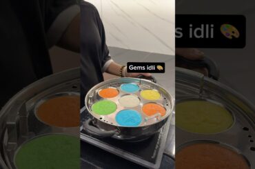 Gems Idli 🎨🤩|#shorts #cooking