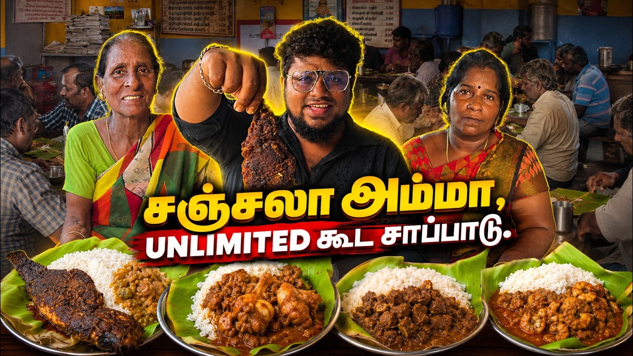 சஞ்சலா அம்மா UNLIMITED கூட சாப்பாடு | Tamil Food Review | Pakoda Boyz சஞ்சலா அம்மா UNLIMITED கூட சாப்பாடு | Tamil Food Review | Pakoda Boyz