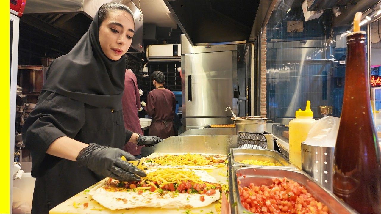 The most beautiful street food lady in Iran | Isfahan street food | loghmeh kebab The most beautiful street food lady in Iran | Isfahan street food | loghmeh kebab