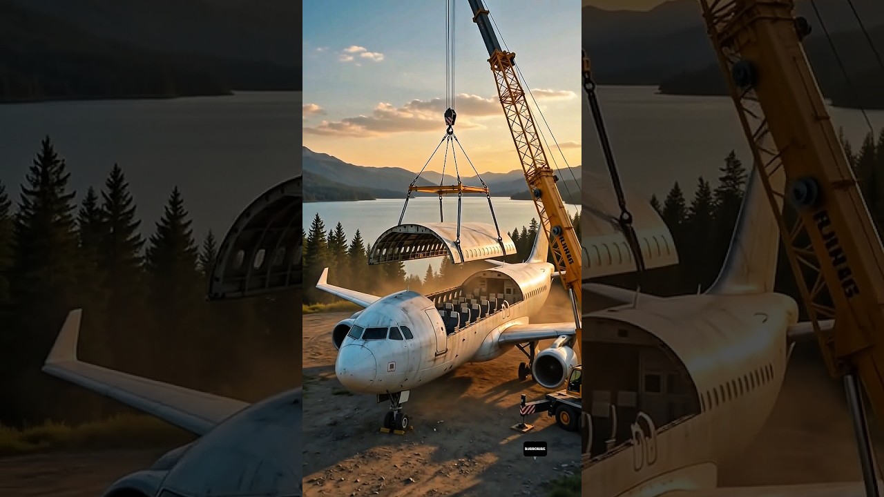 Old Airplane Found Near the Lake Turned Into a Sky Restaurant! #ai #airplane #trending Old Airplane Found Near the Lake Turned Into a Sky Restaurant! #ai #airplane #trending
