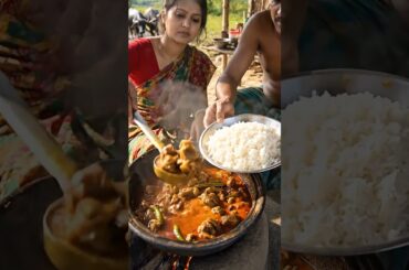 Village Style Mutton Curry Cooking | #shorts #recipe #cooking #MuttonCurry