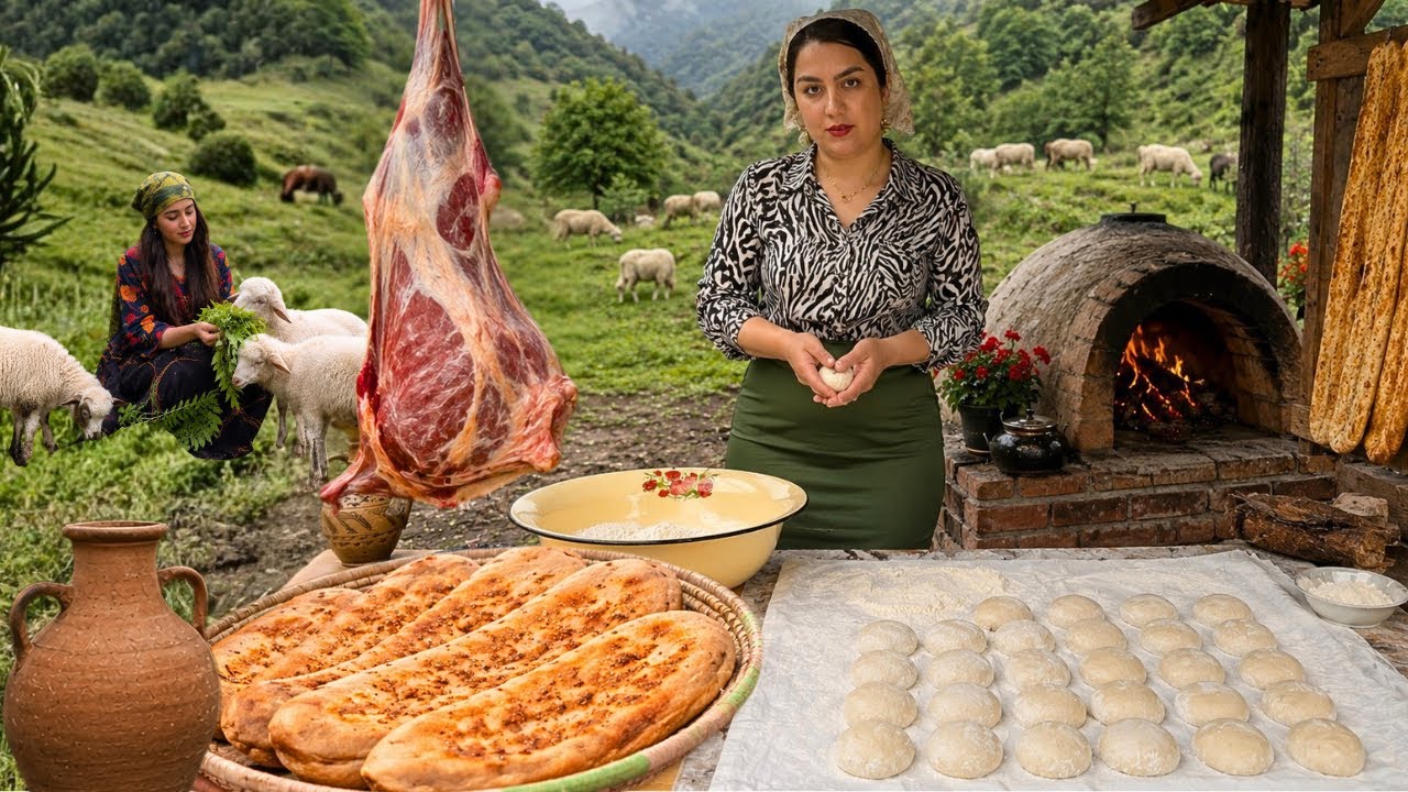 Rural Life :Ancient Village Stew with Lamb Leg , Slow Cooking & Community Life 🍲🔥 Rural Life :Ancient Village Stew with Lamb Leg , Slow Cooking & Community Life 🍲🔥